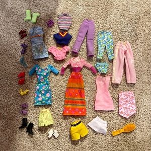 Barbie clothes and shoes